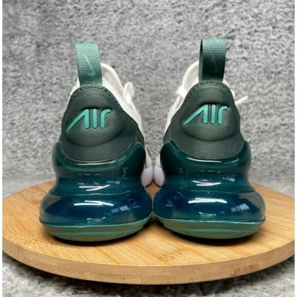 Nike Air Max 270 White Vintage Green Size 7 Women Sneakers HQ3421-100 - Picture 6 of 8